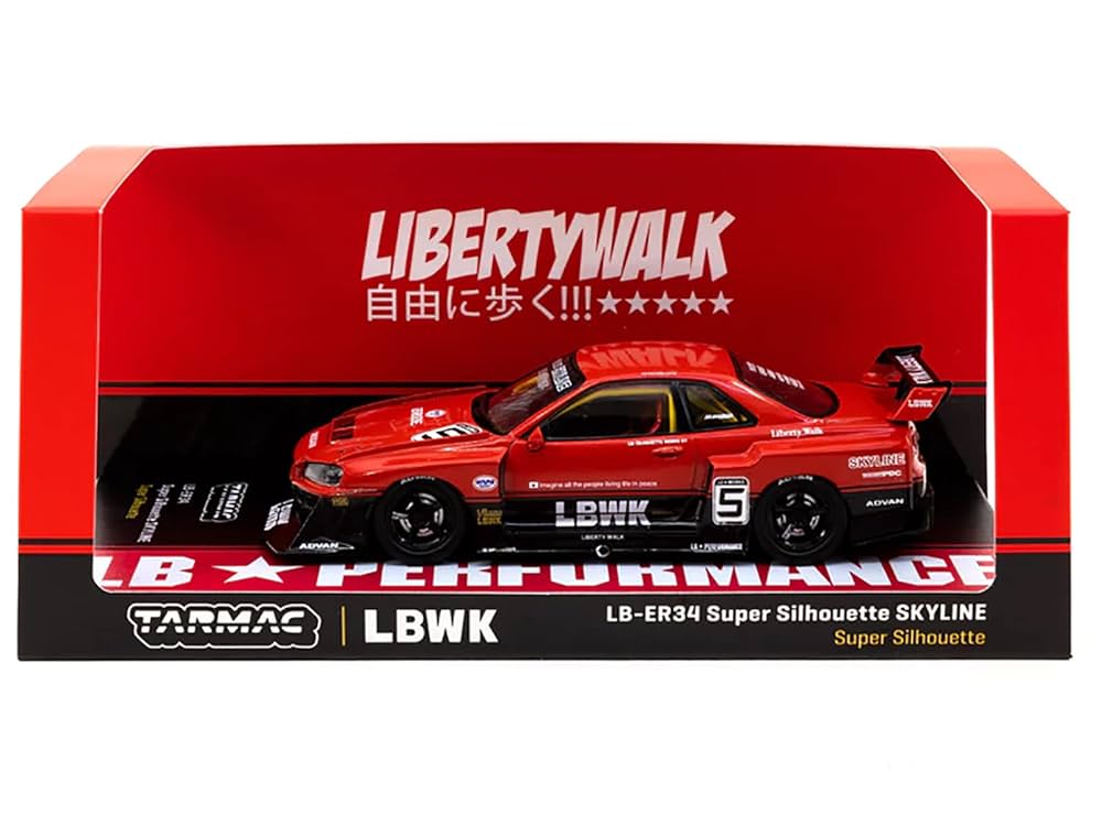 セット1/43 Super Silhouette SKYLINE ER 34 NISSAN SKYLINE LB-ER34 SUPER SILHOUETTE #23 WHITE 1/43